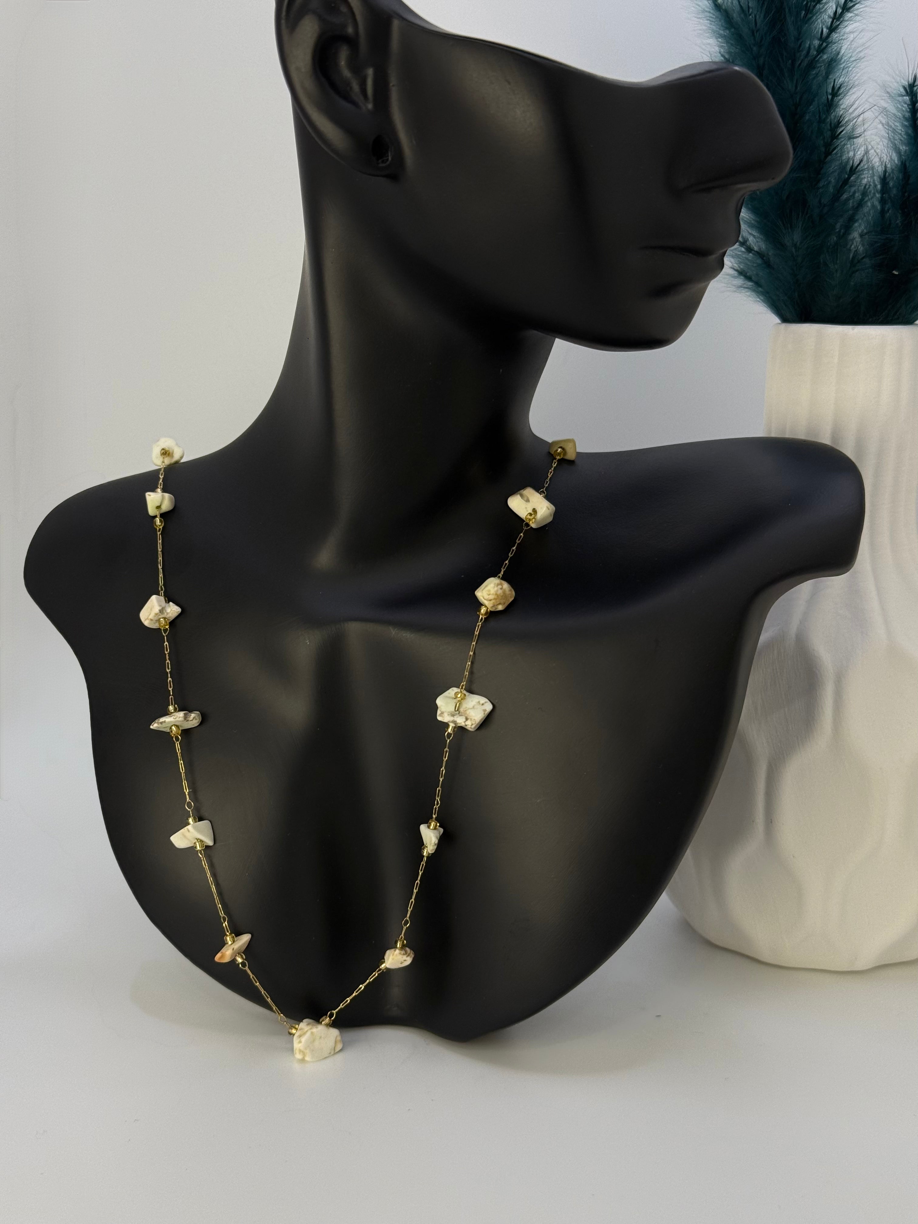 Golden Stone Necklace