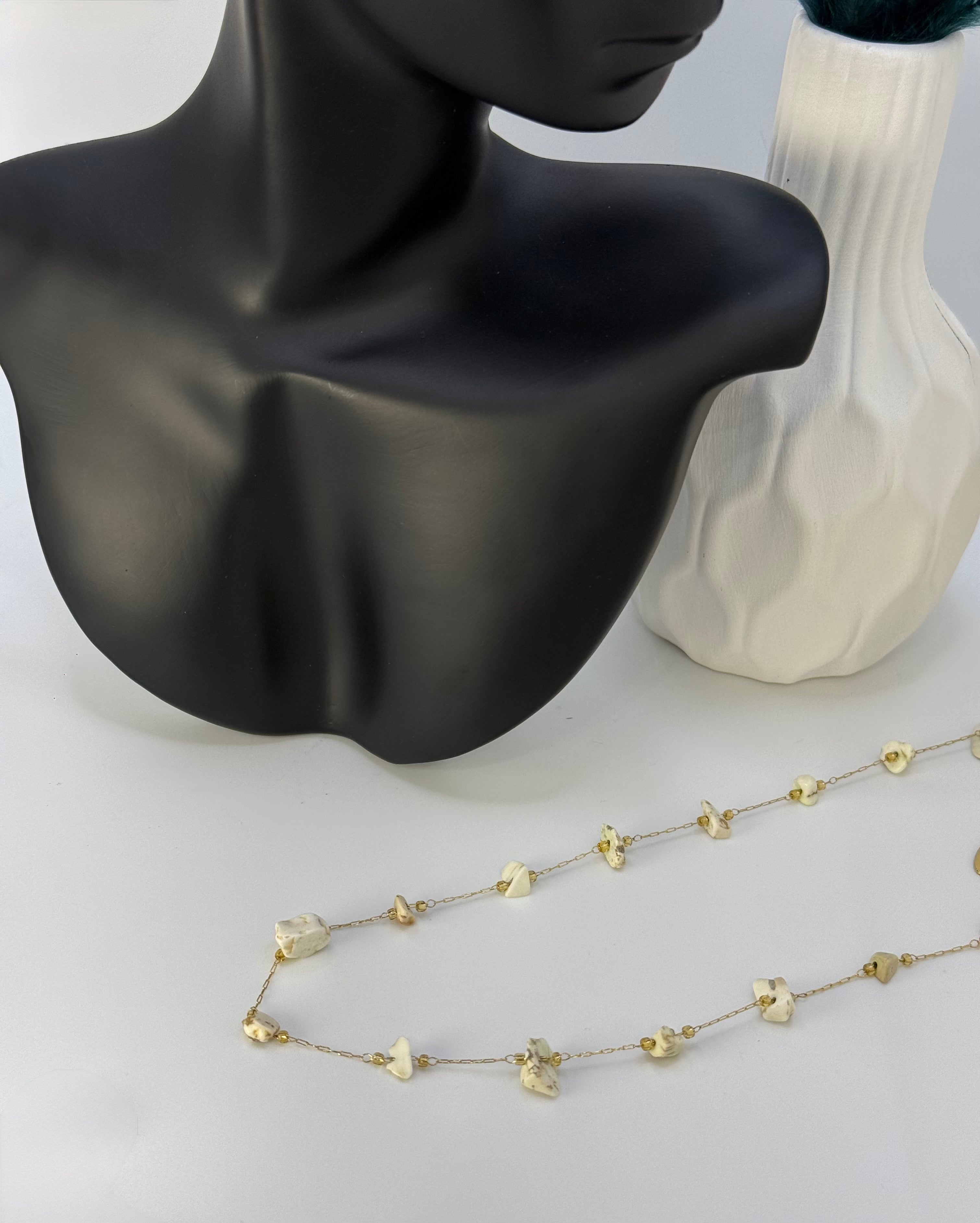 Golden Stone Necklace
